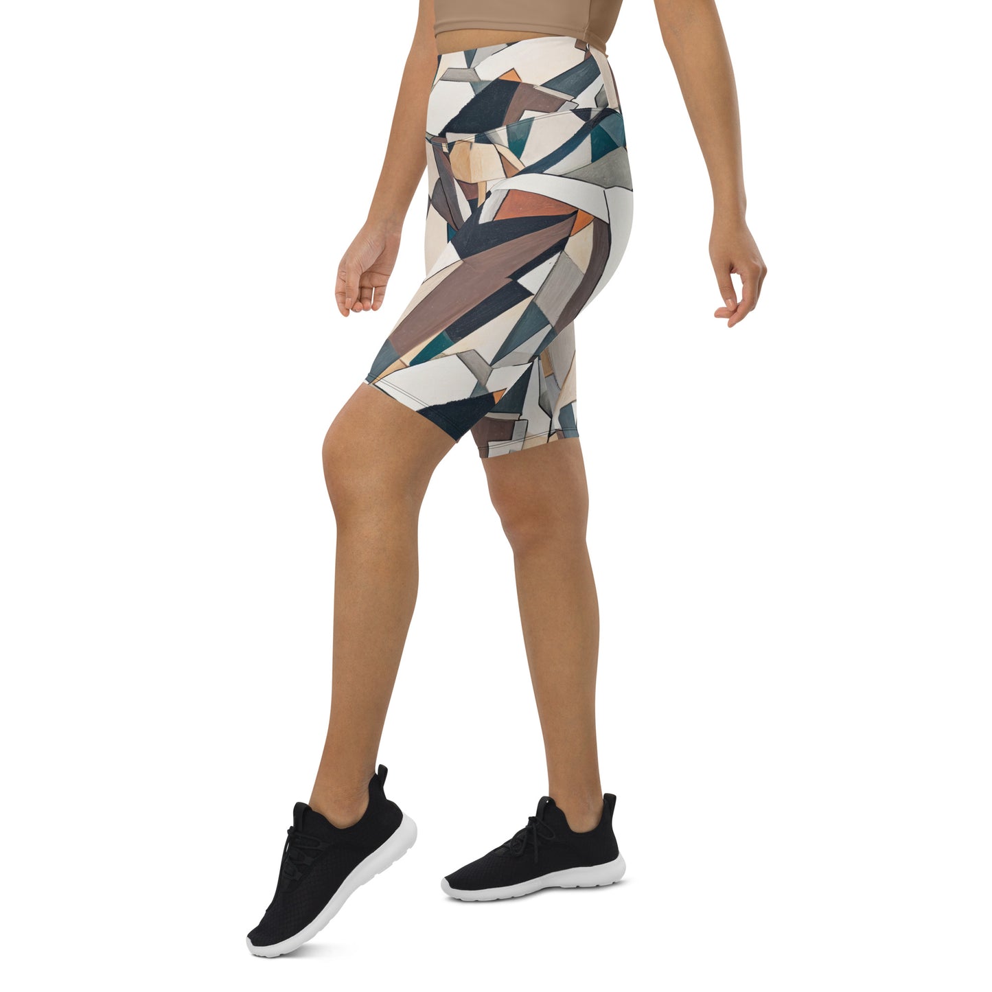 DMV 0264 Abstract Art Biker Shorts