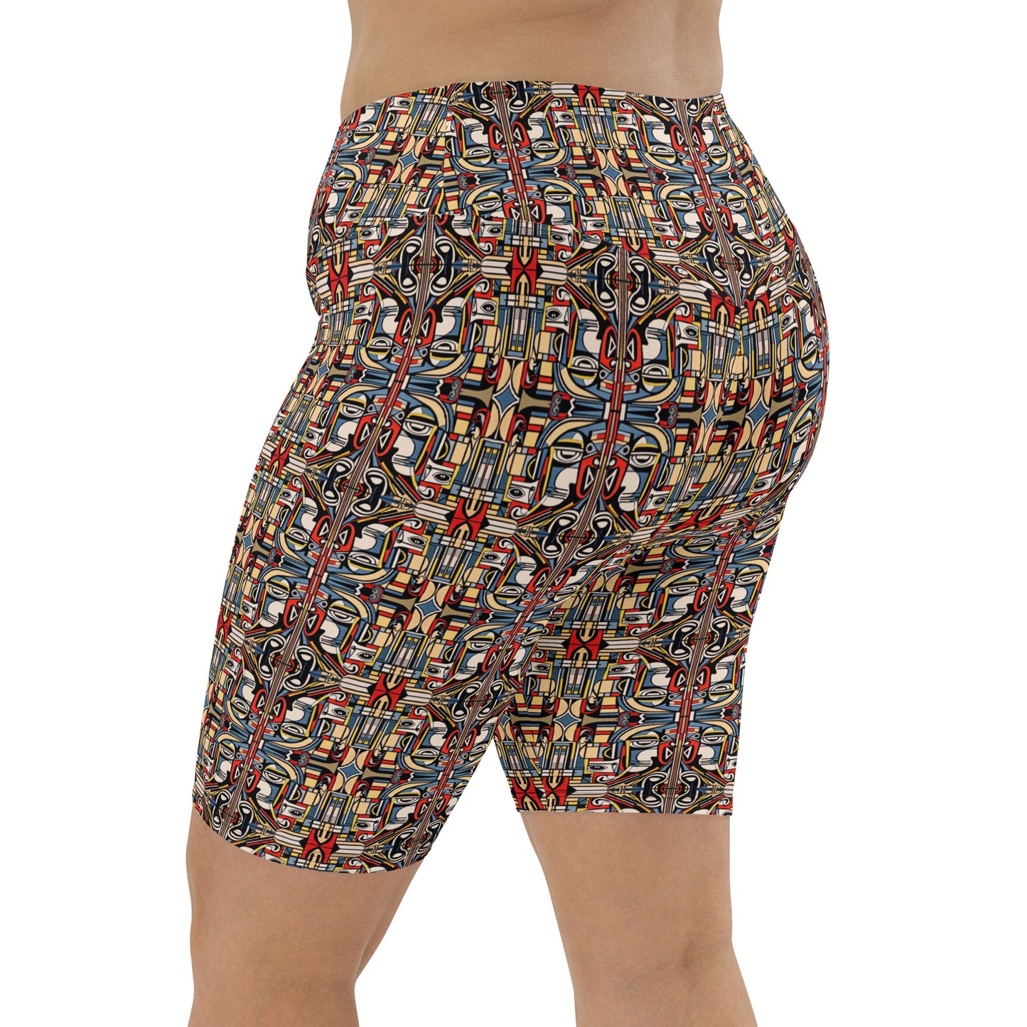 DMV 0283 Chic Boho Biker Shorts