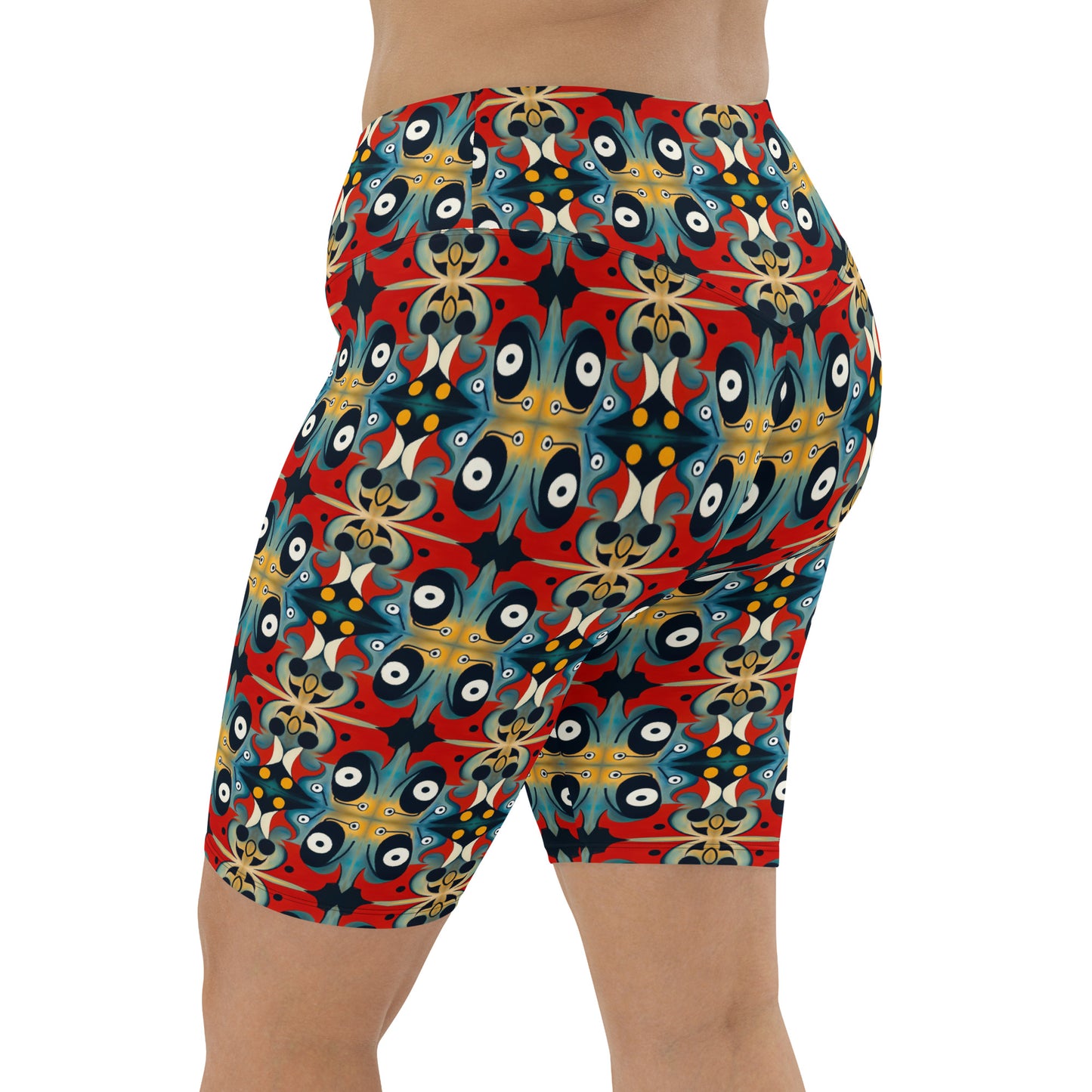 DMV 0269 Vintage Artsy Biker Shorts