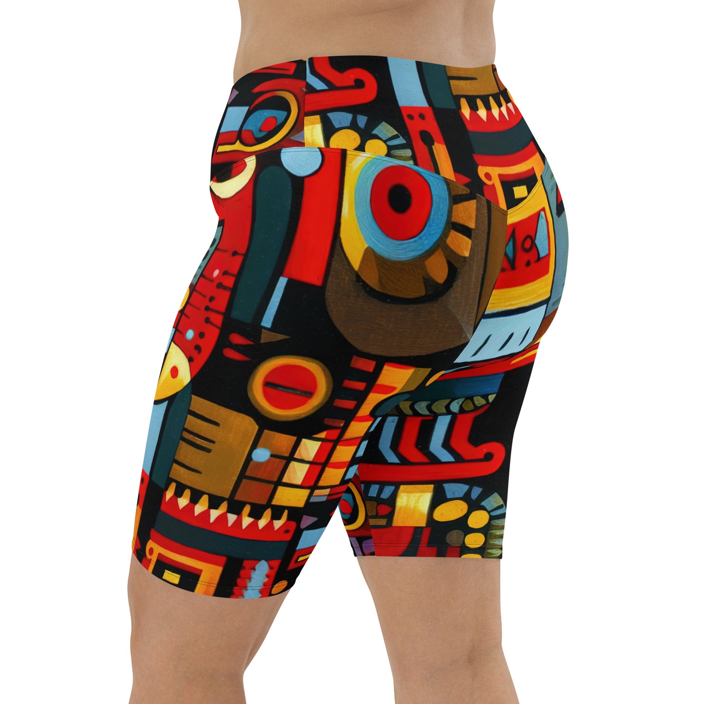 DMV 0233 Psy Art Biker Shorts