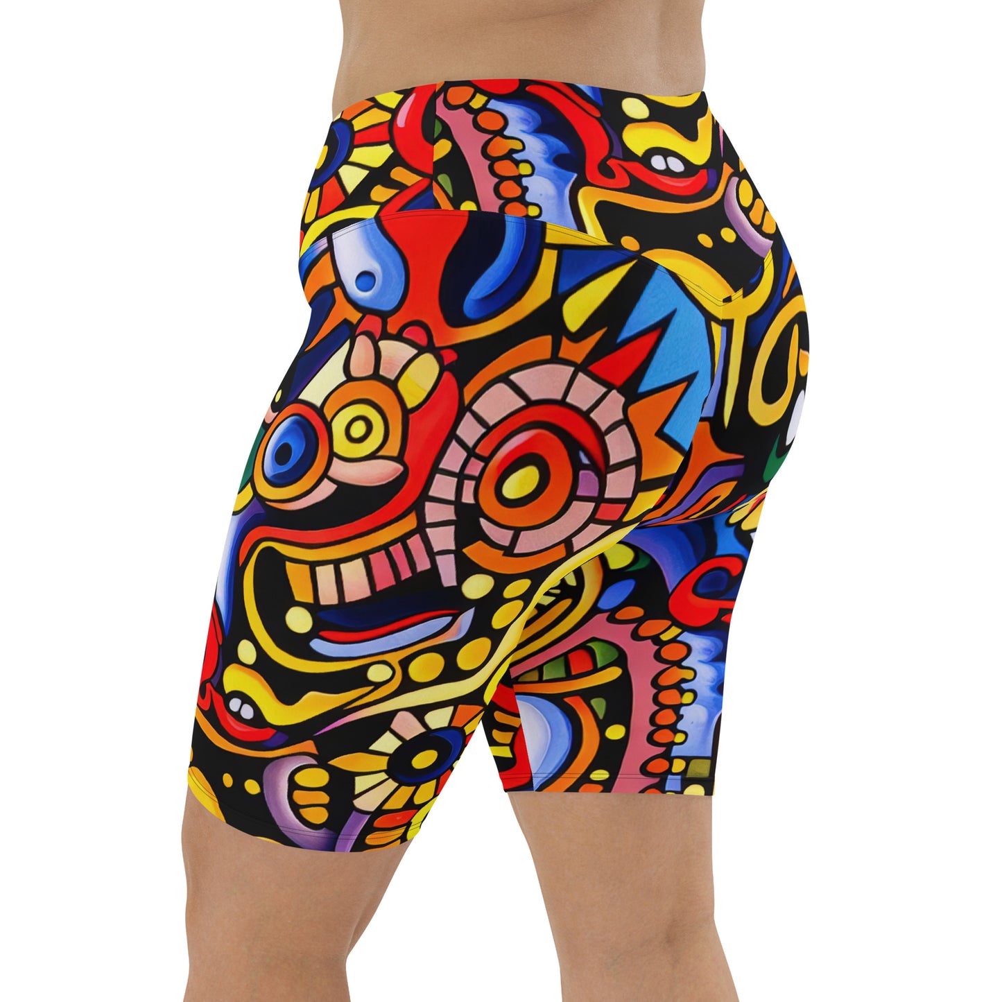 DMV 0051 Psy Art Biker Shorts