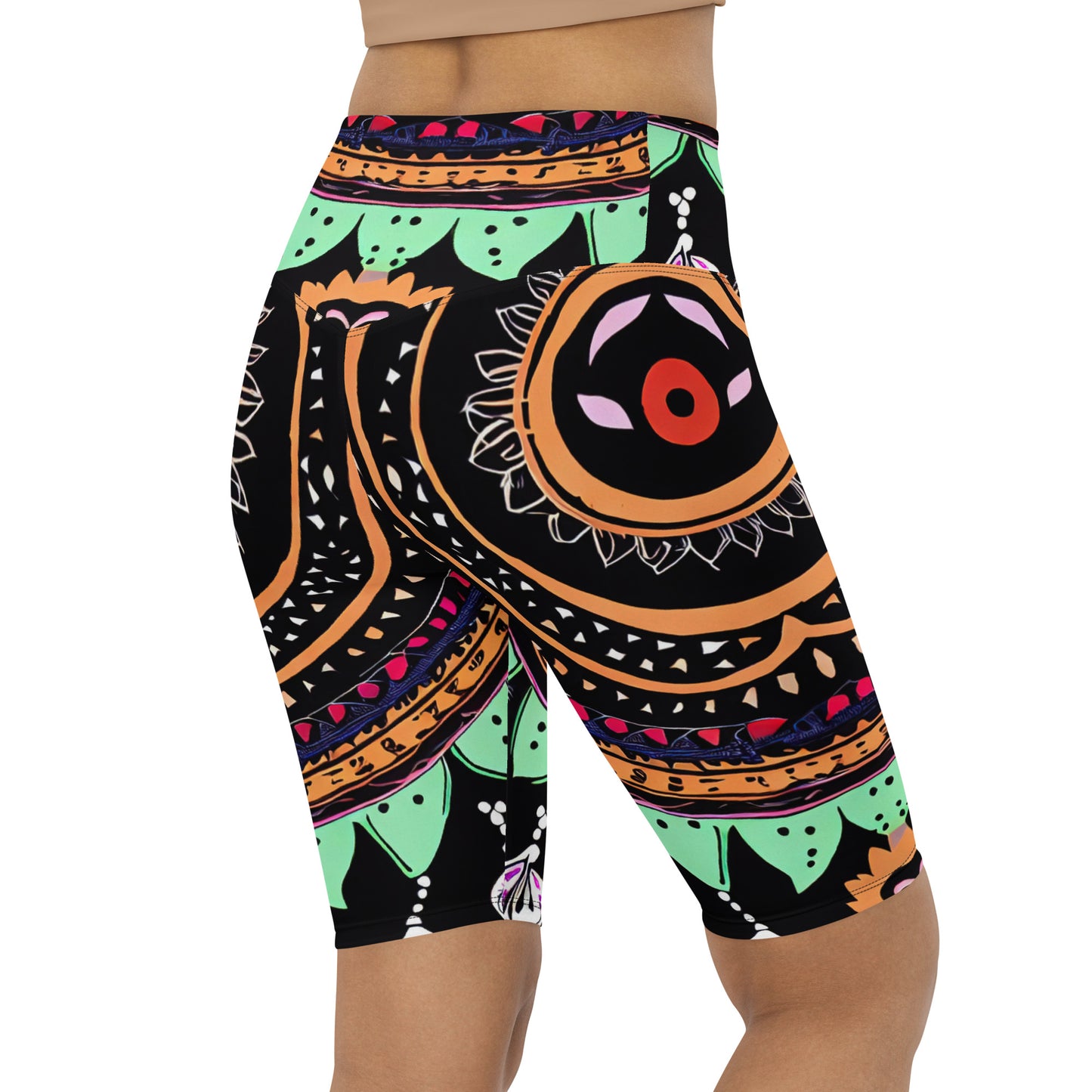 DMV 0180 Boho Biker Shorts