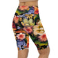 DMV 1737 Floral Biker Shorts
