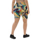 DMV 0243 Abstract Art Biker Shorts