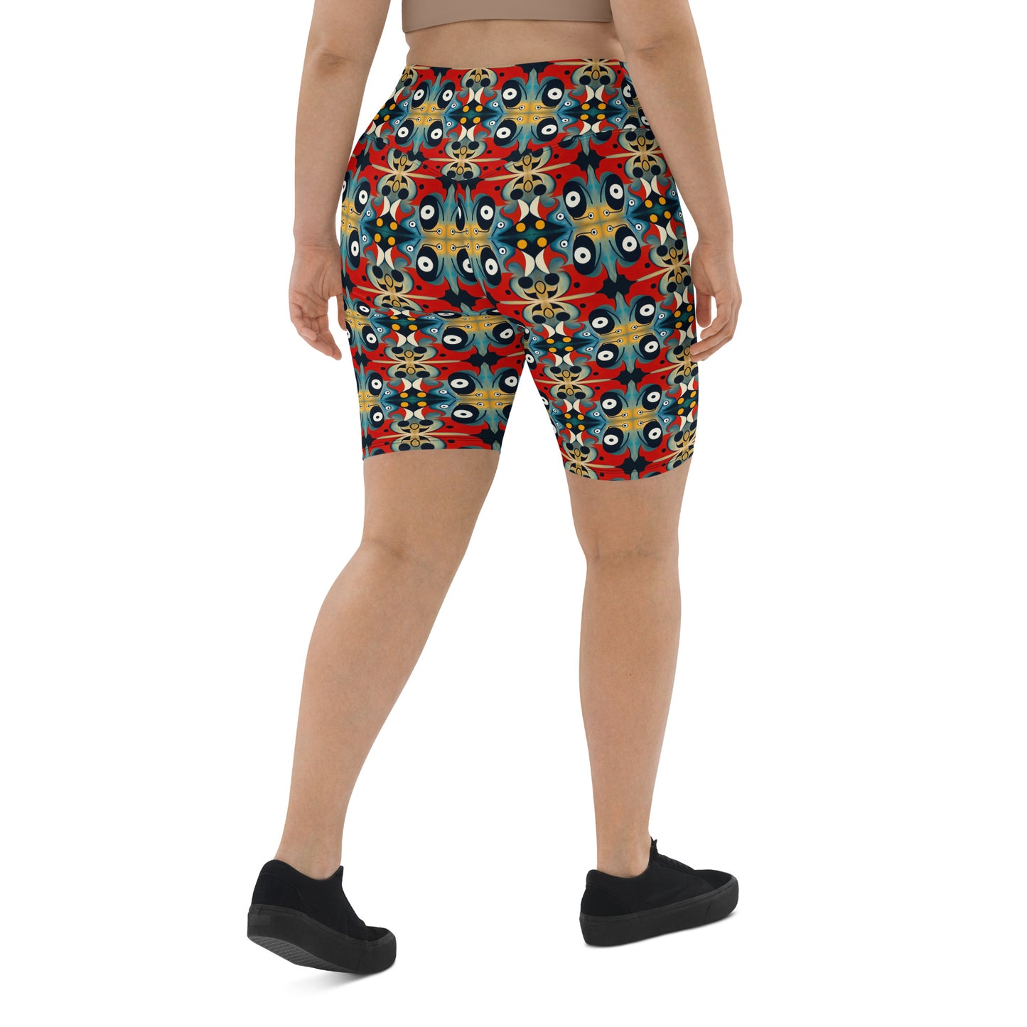 DMV 0269 Vintage Artsy Biker Shorts