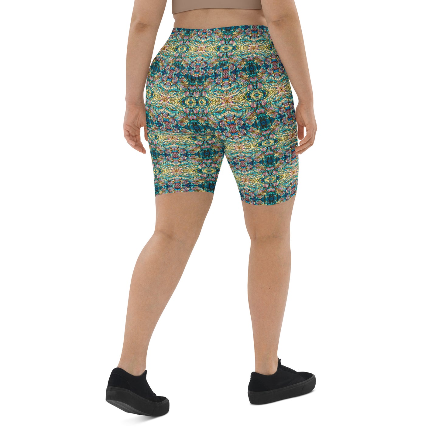 DMV 0049 Chic Boho Biker Shorts