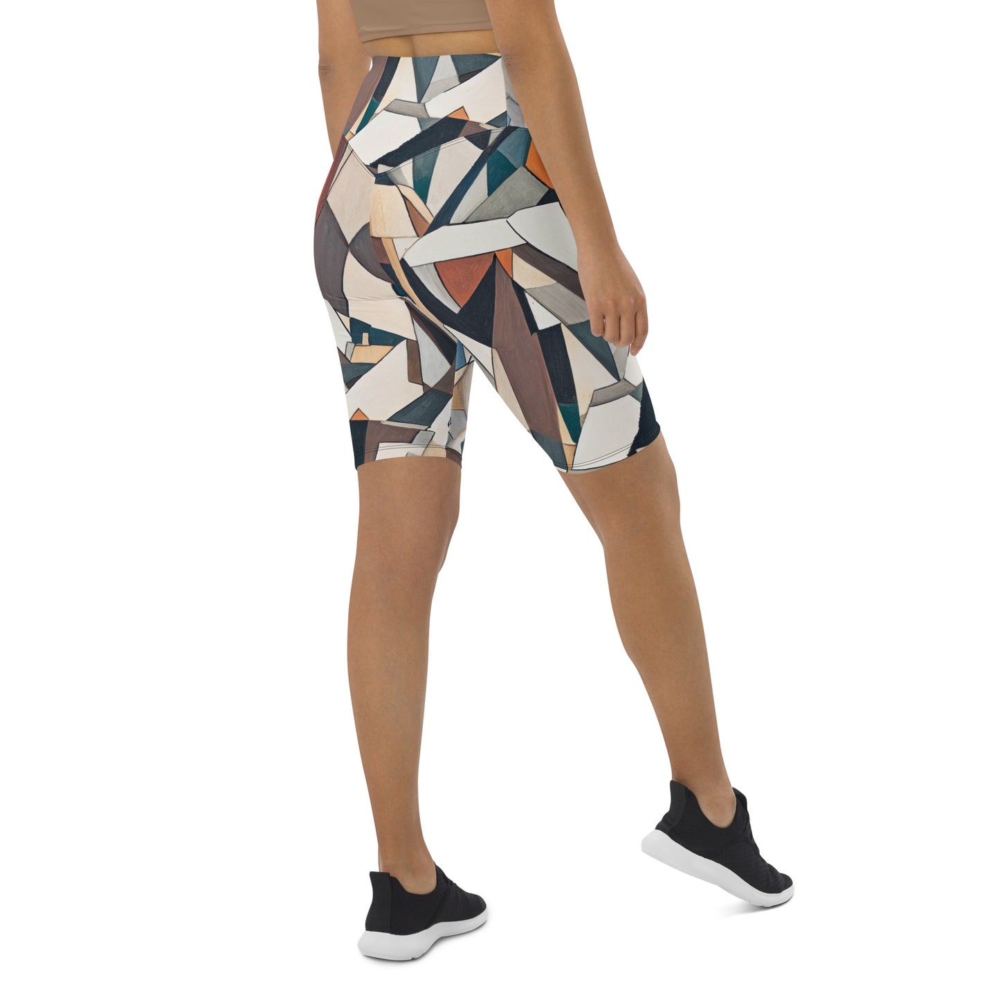 DMV 0264 Abstract Art Biker Shorts