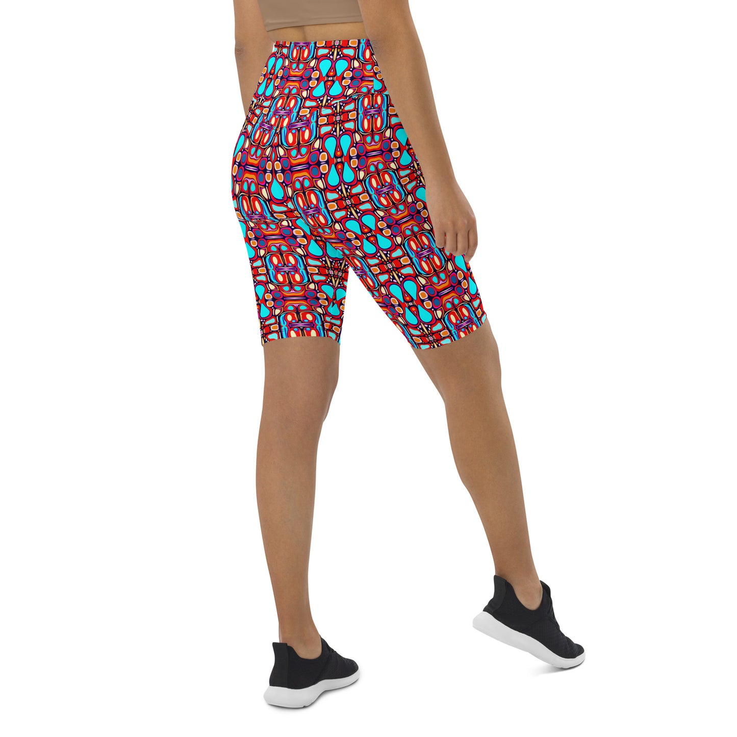 DMV 0094 Vintage Artsy Biker Shorts