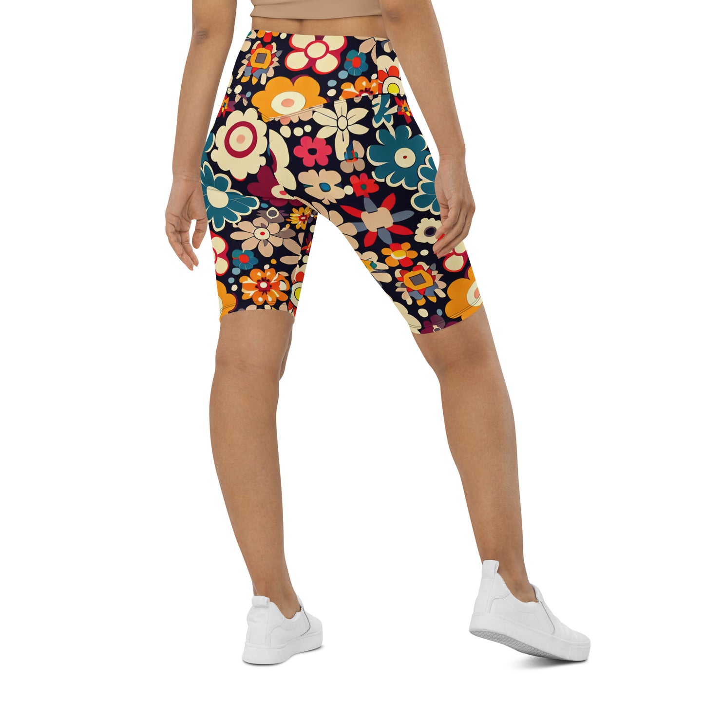 DMV 1873 Floral Biker Shorts