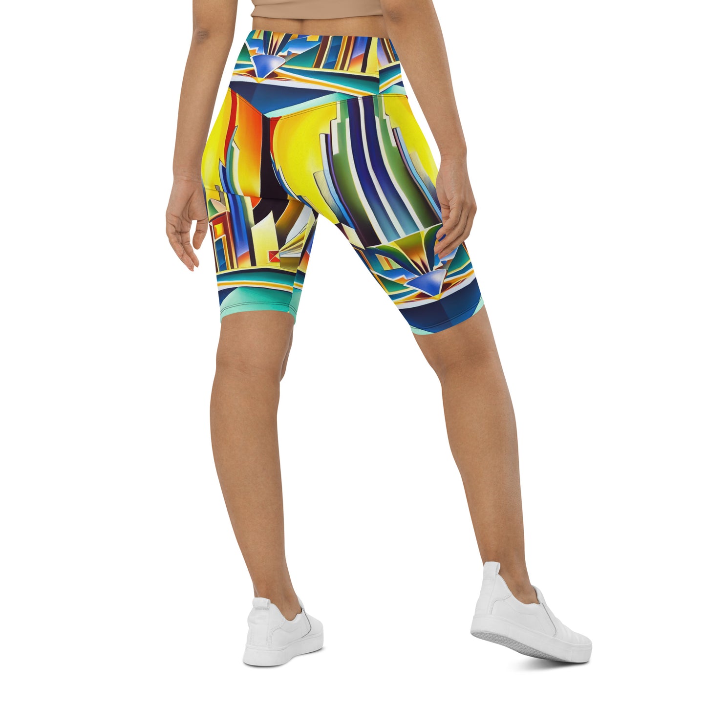 DMV 1030 Retro Art Biker Shorts