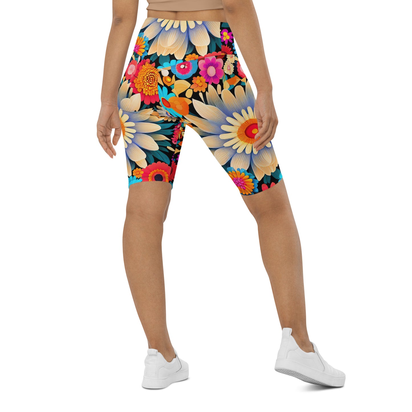 DMV 0700 Floral Biker Shorts