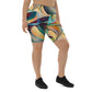 DMV 0243 Abstract Art Biker Shorts