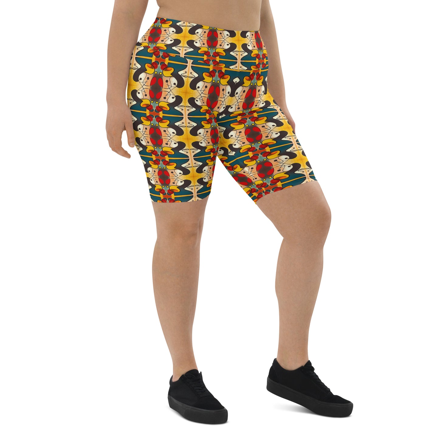 DMV 0281 Vintage Artsy Biker Shorts