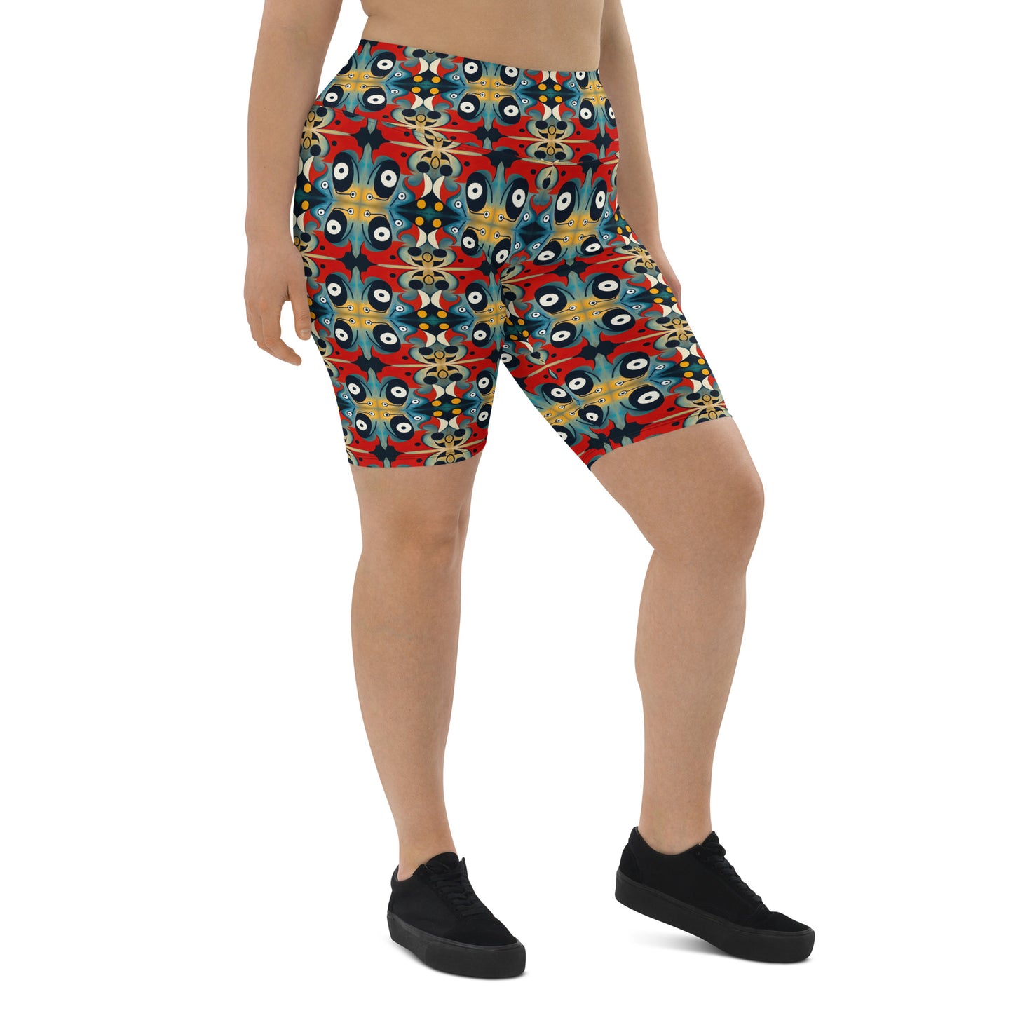 DMV 0269 Vintage Artsy Biker Shorts