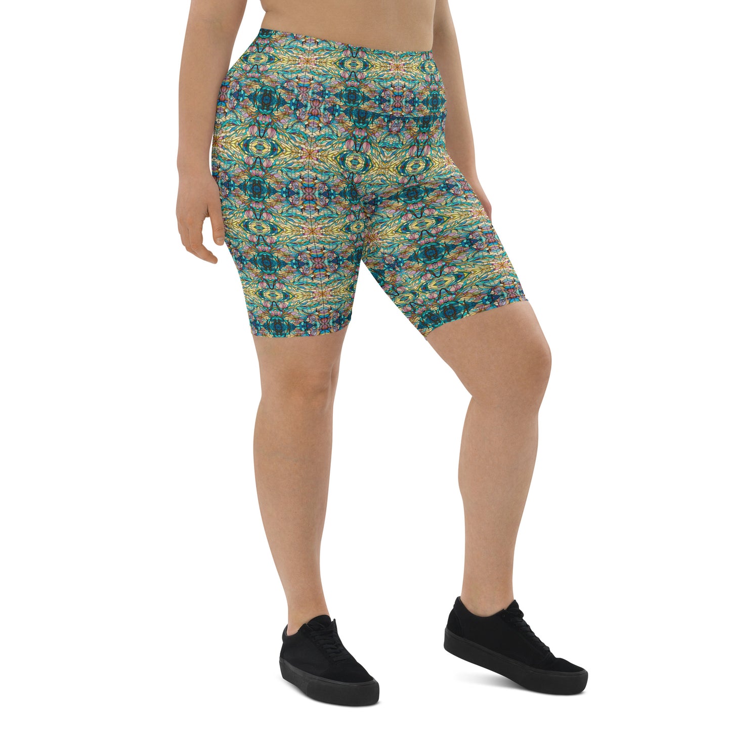 DMV 0049 Chic Boho Biker Shorts