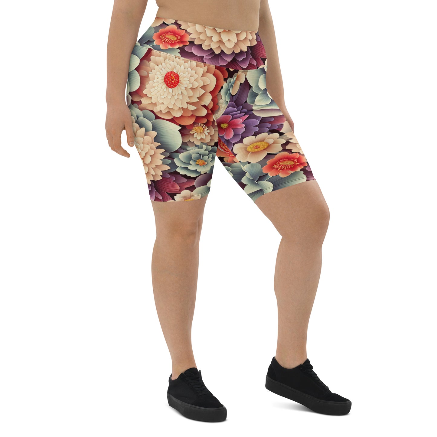 DMV 0031 Floral Biker Shorts