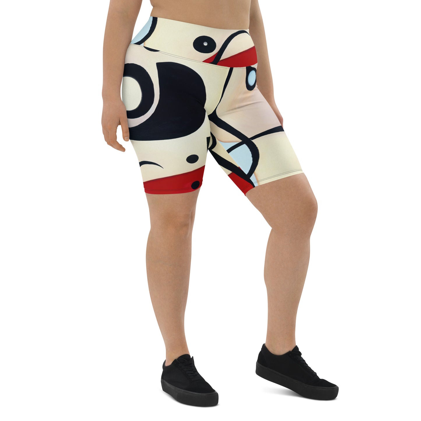 DMV 0039 Retro Art Biker Shorts