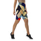 DMV 0234 Abstract Art Biker Shorts