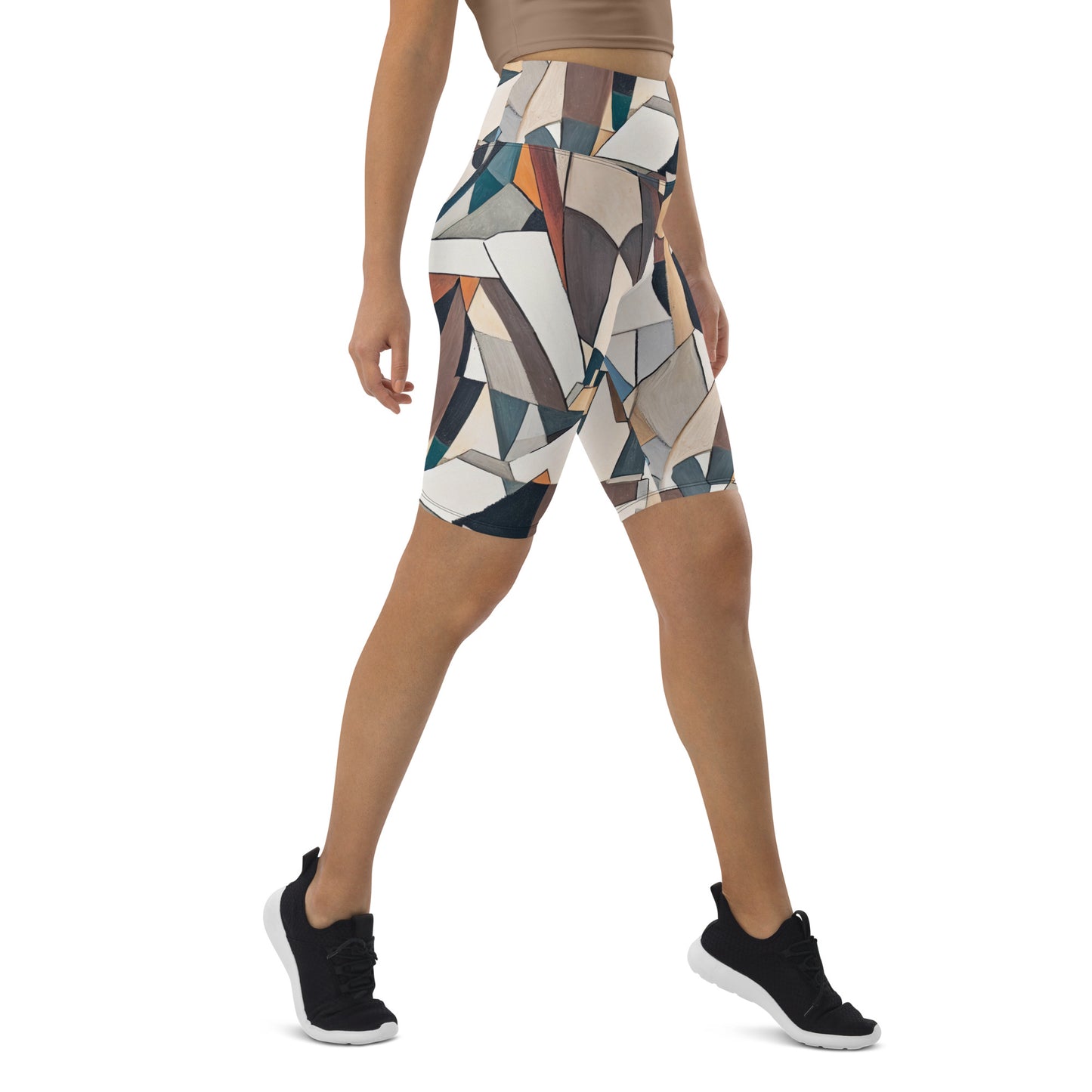 DMV 0264 Abstract Art Biker Shorts