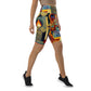 DMV 0237 Retro Art Biker Shorts