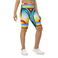 DMV 0262 Retro Art Biker Shorts