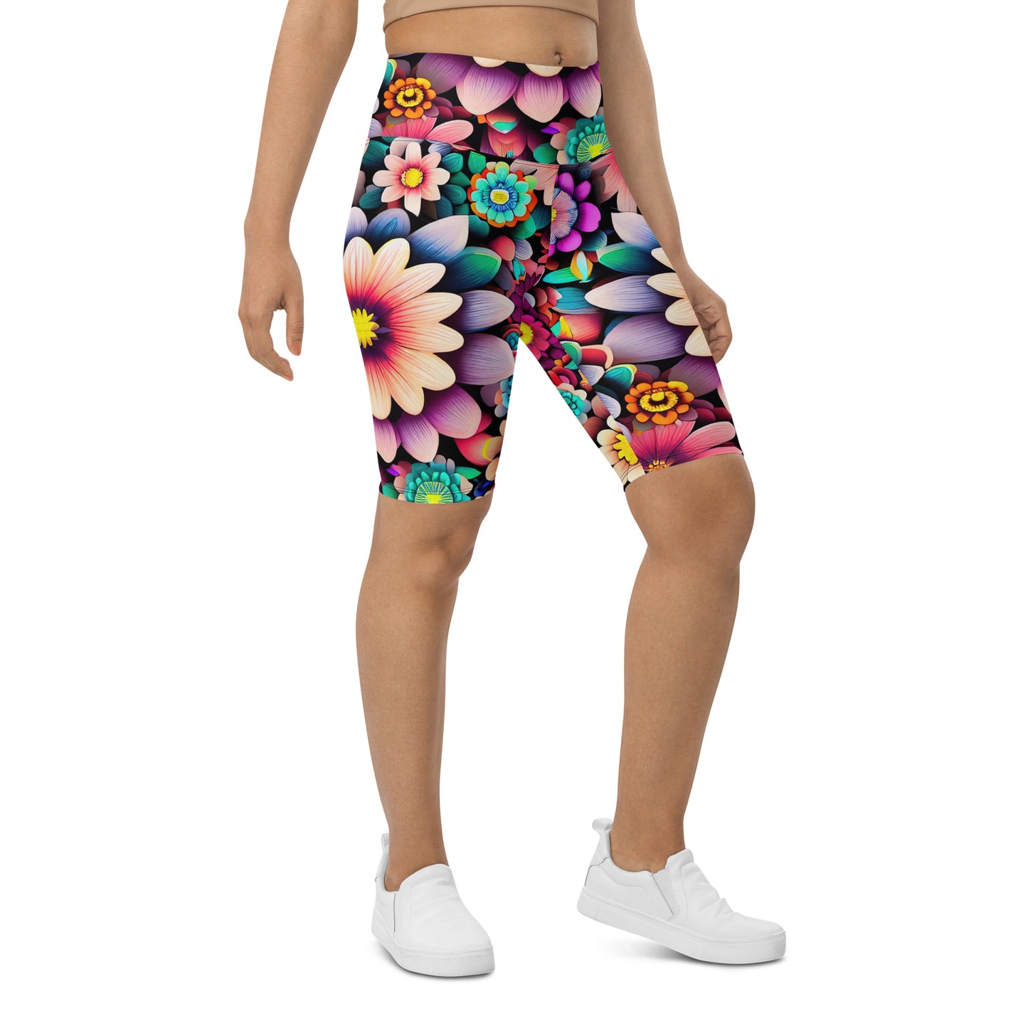 DMV 0515 Floral Biker Shorts