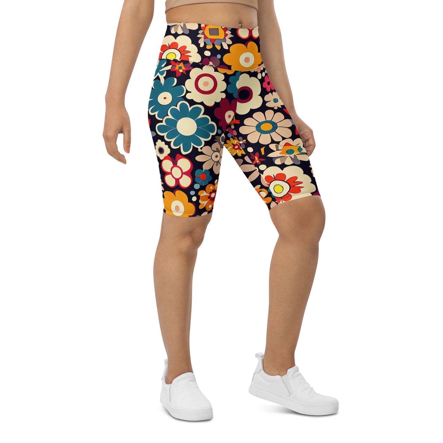 DMV 1873 Floral Biker Shorts