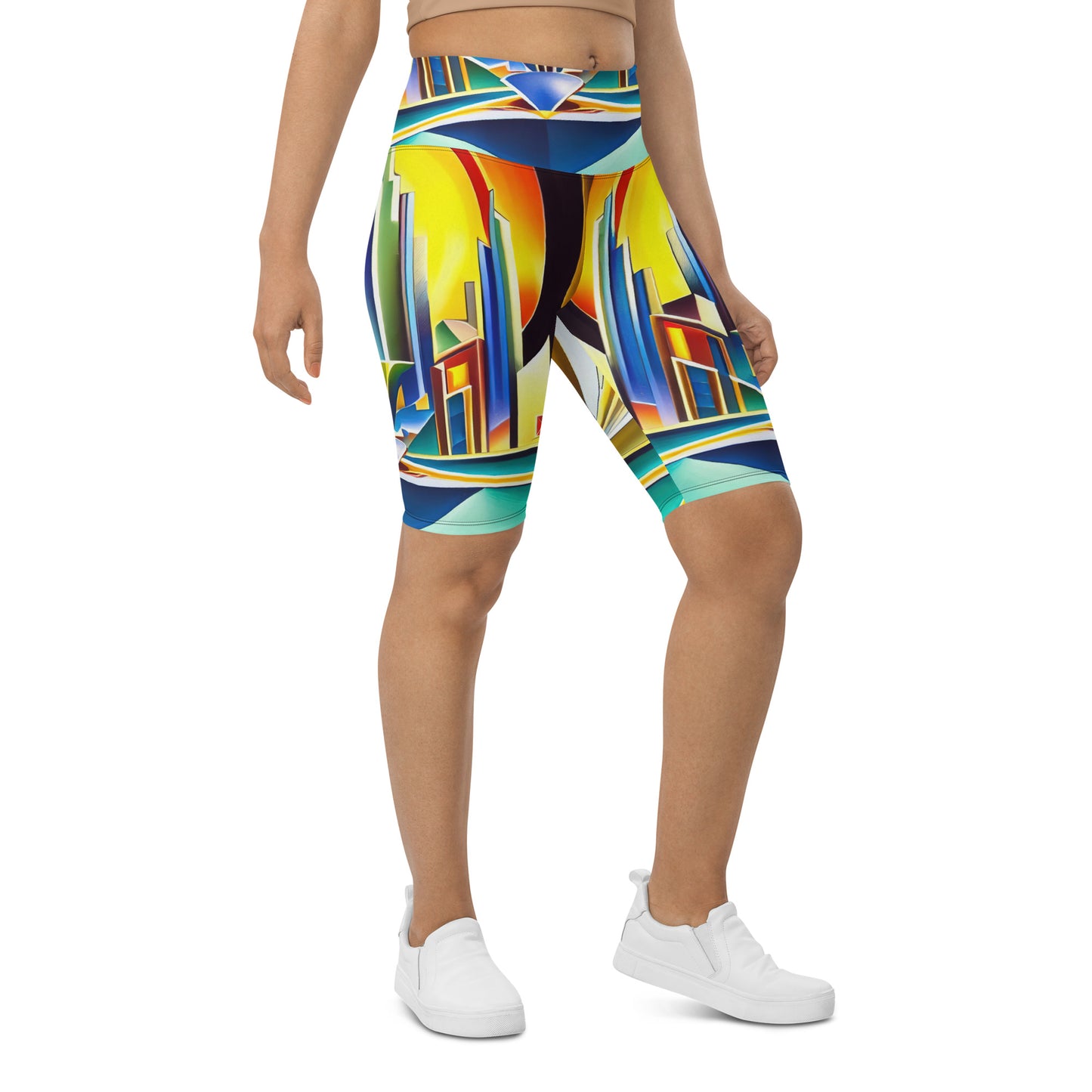 DMV 1030 Retro Art Biker Shorts