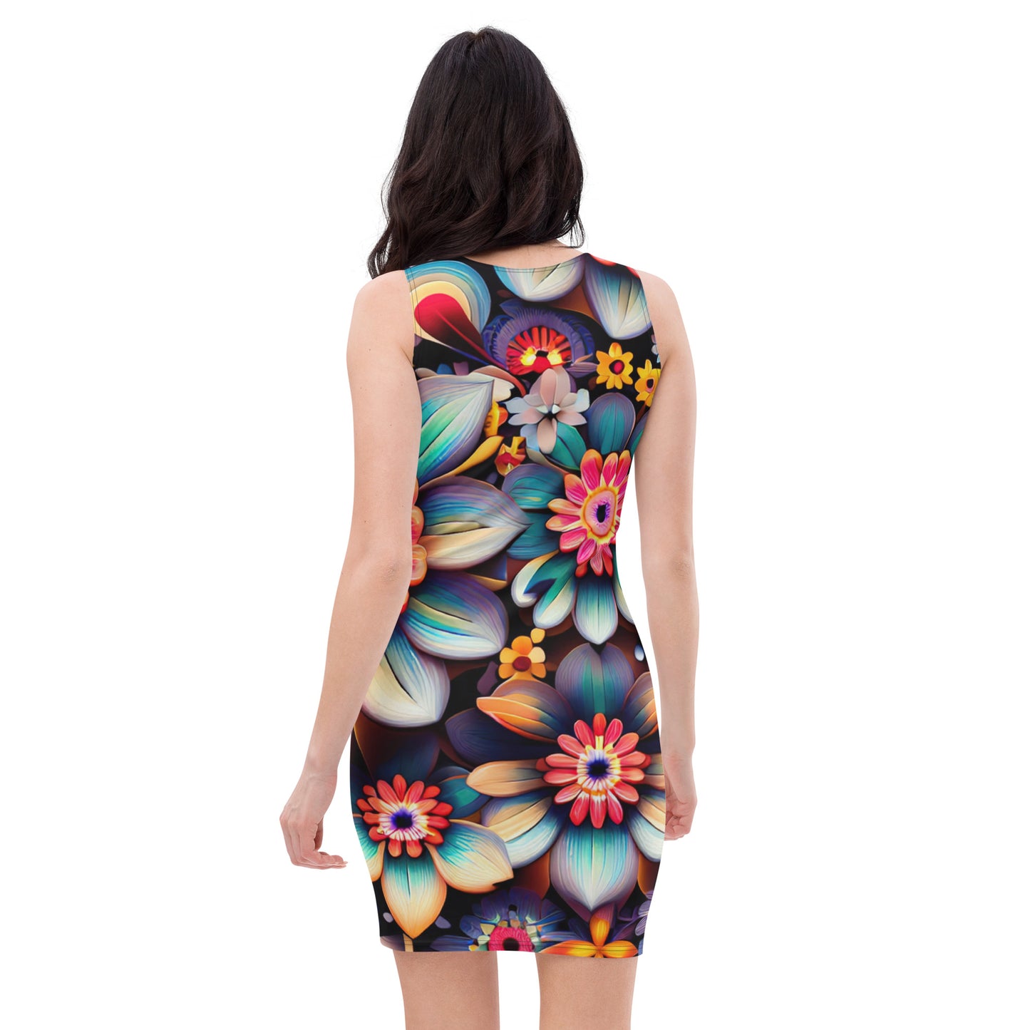 DMV 0219 Floral Bodycon dress