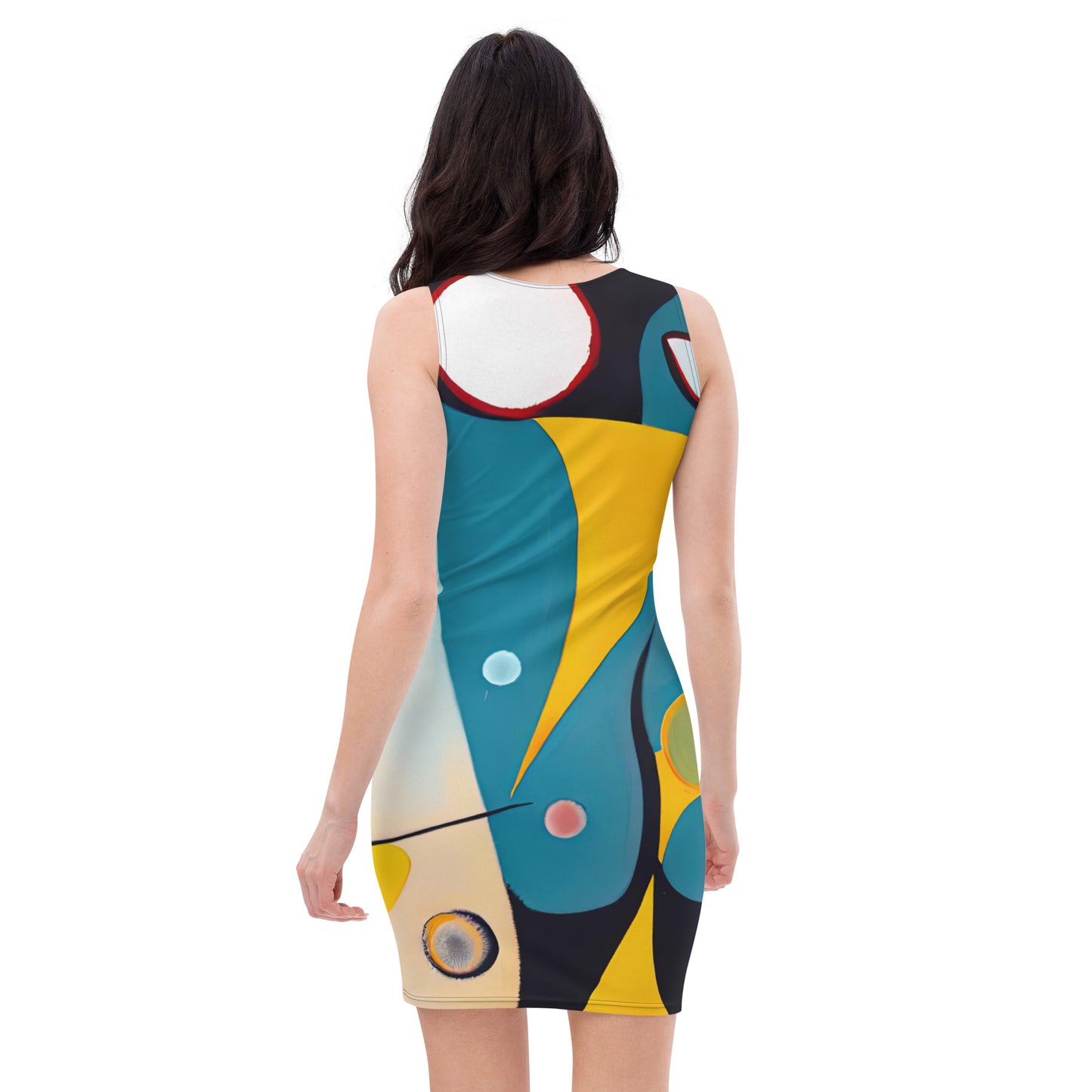 DMV 0037 Retro Art Bodycon dress