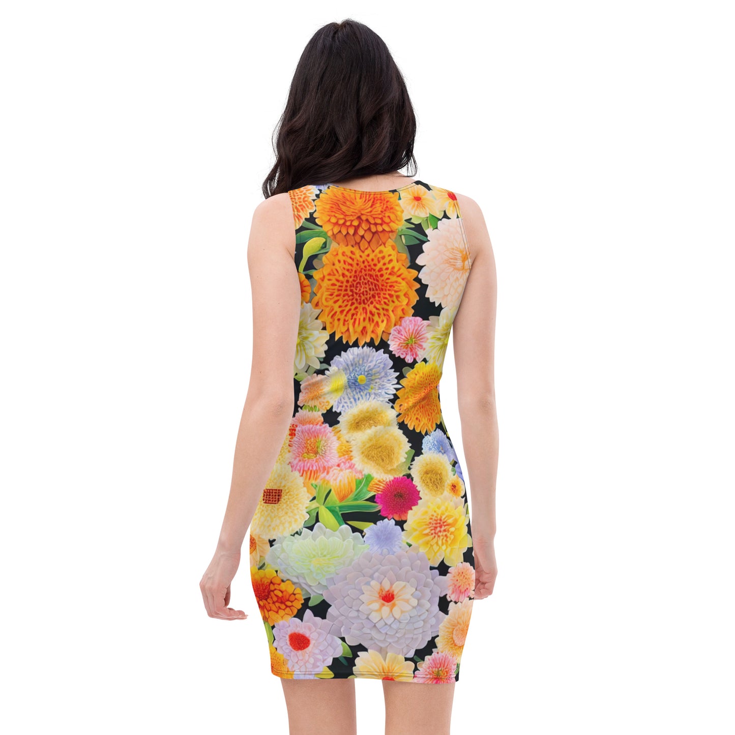 DMV 0004 Floral Bodycon dress