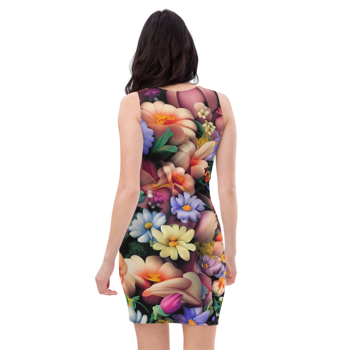 DMV 0043 Floral Bodycon dress