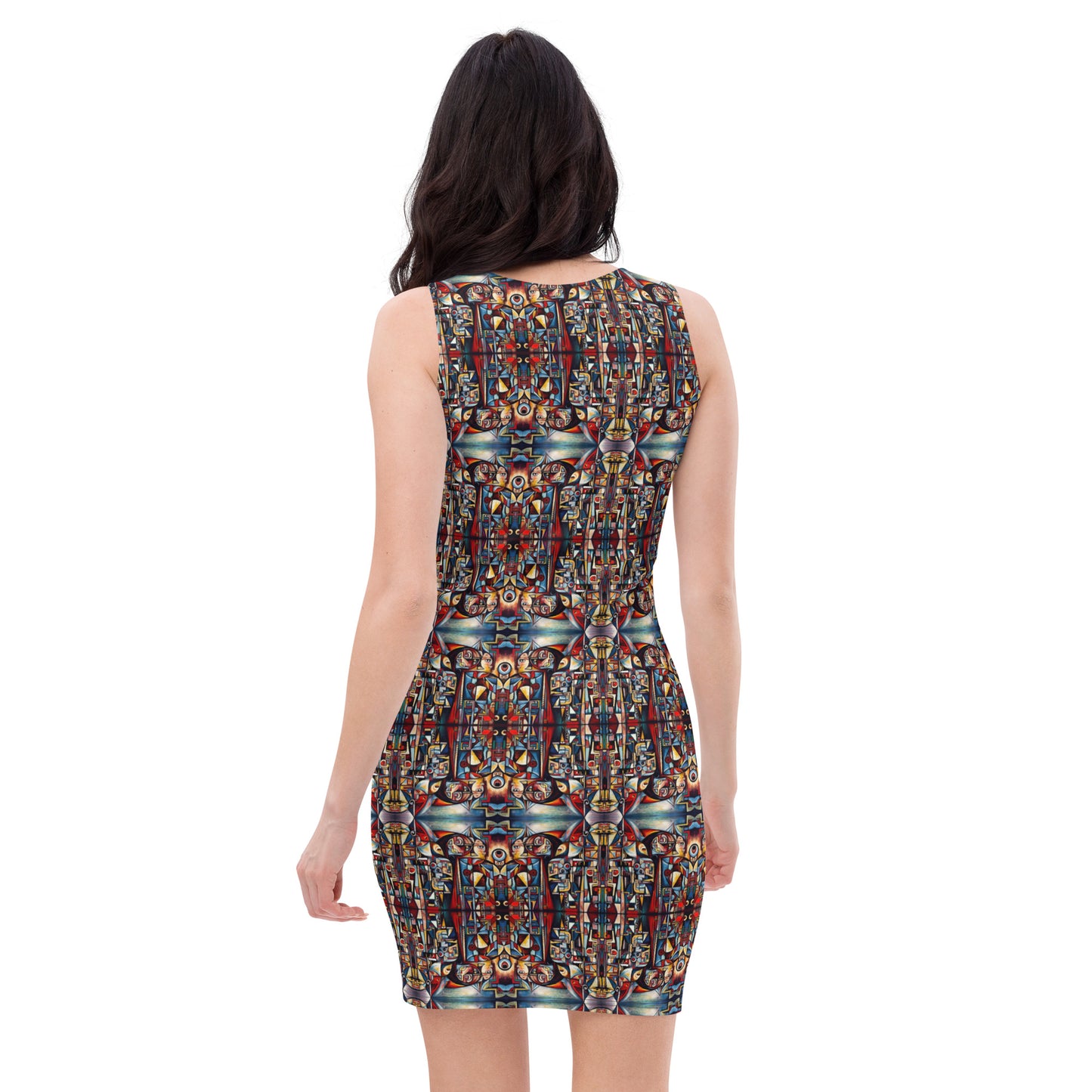 DMV 0007 Conceptual Artsy Bodycon dress