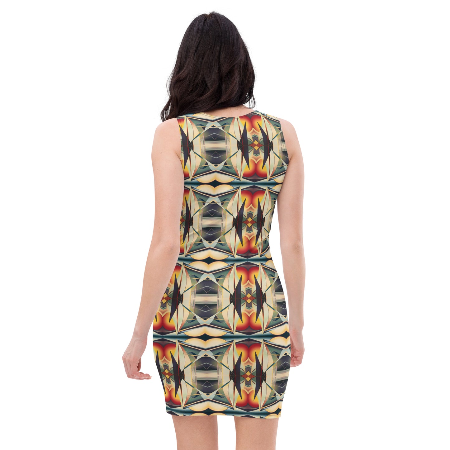 DMV 0059 Conceptual Artsy Bodycon dress