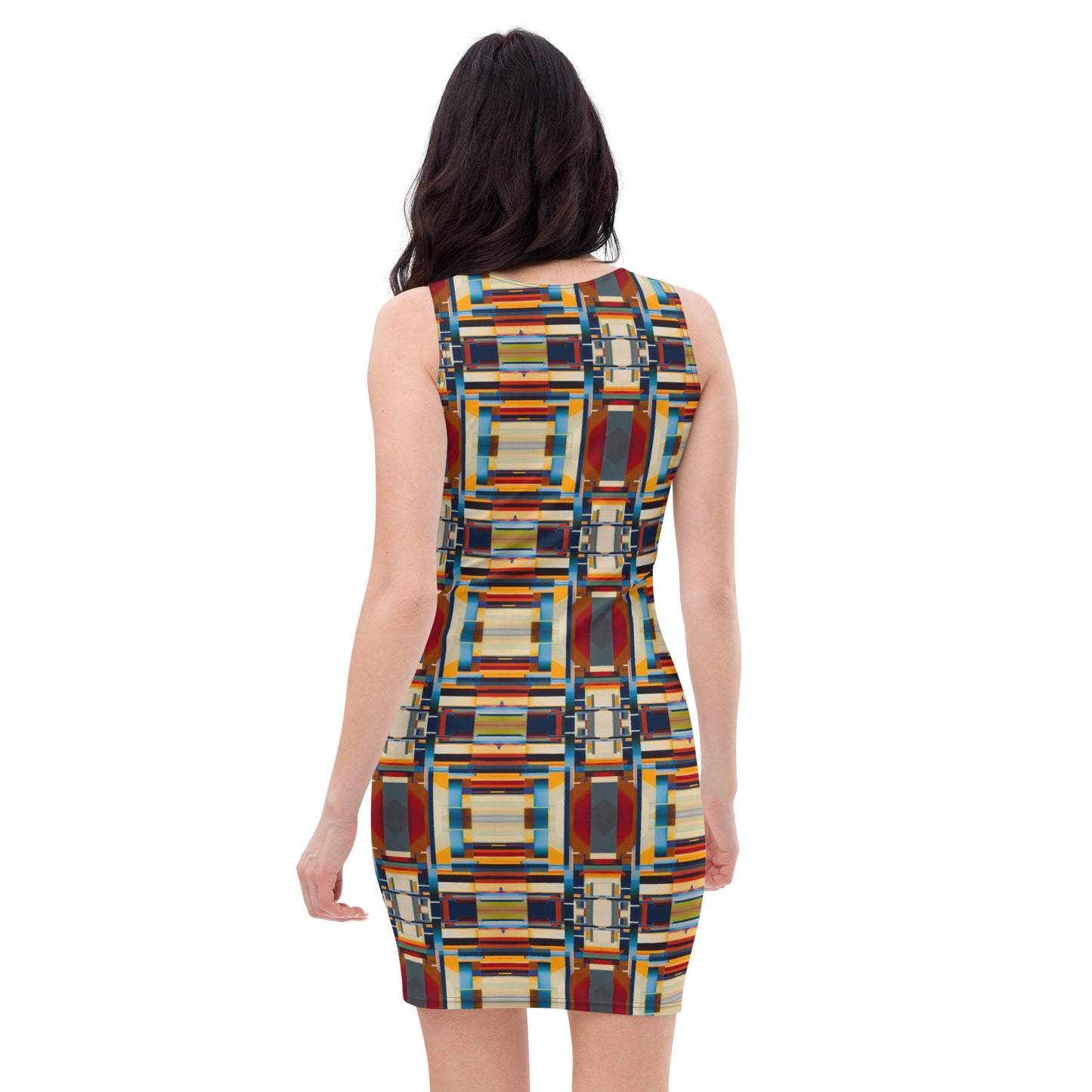 DMV 0244 Geo Boho Bodycon dress