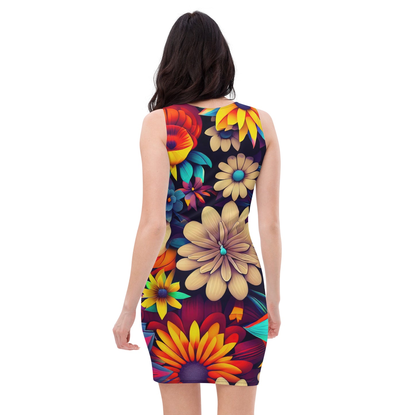 DMV 0080 Floral Bodycon dress