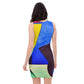 DMV 0255 Retro Art Bodycon dress