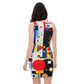 DMV 0124 Retro Art Bodycon dress