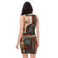 DMV 0256 Retro Art Bodycon dress