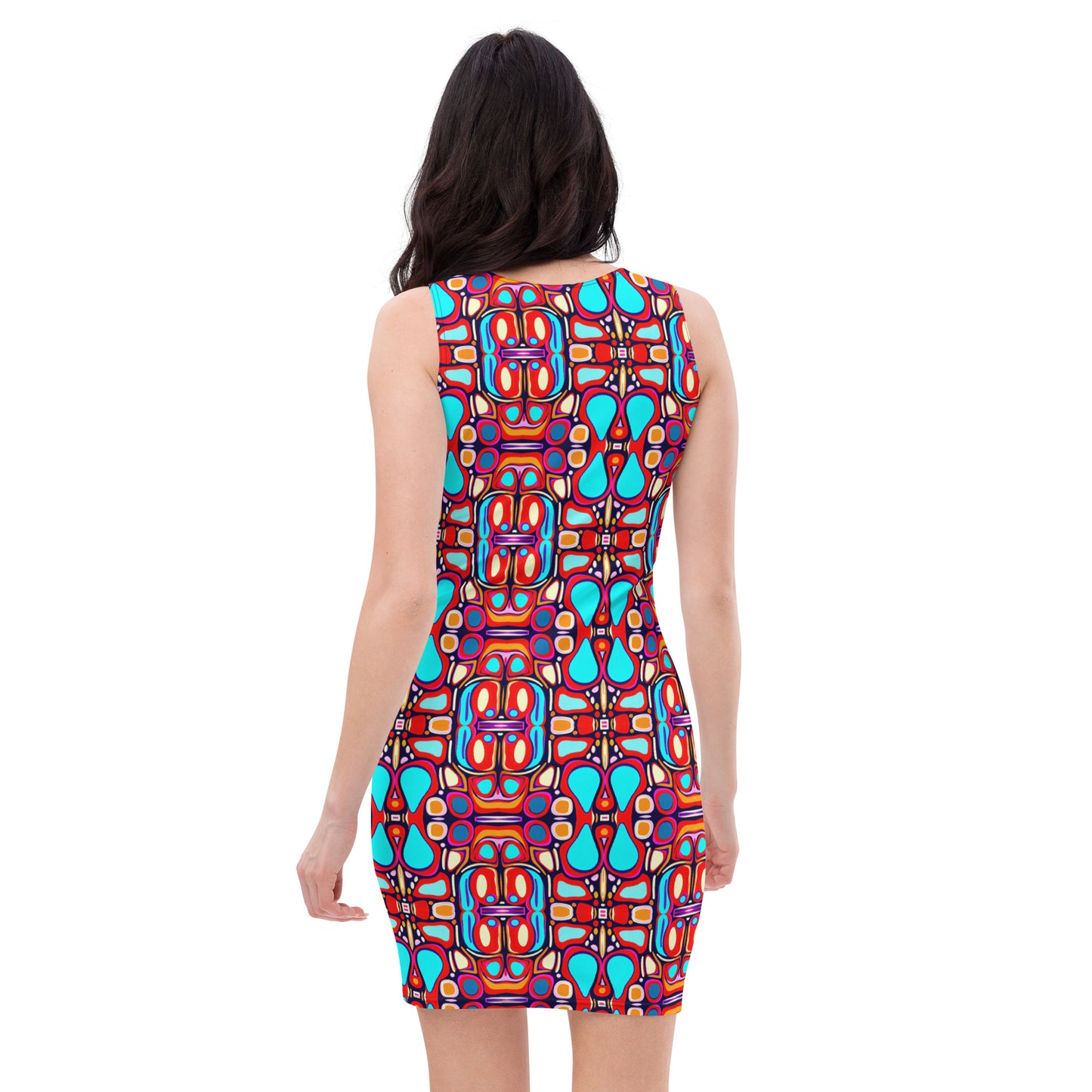 DMV 0094 Vintage Artsy Bodycon dress