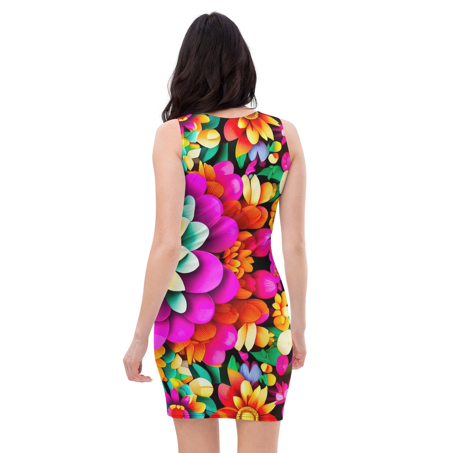 DMV 0250 Floral Bodycon dress