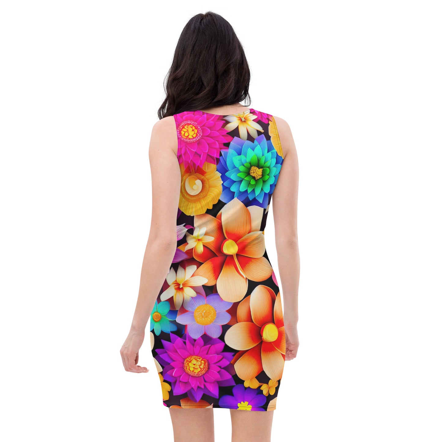 DMV 0136 Floral Bodycon dress