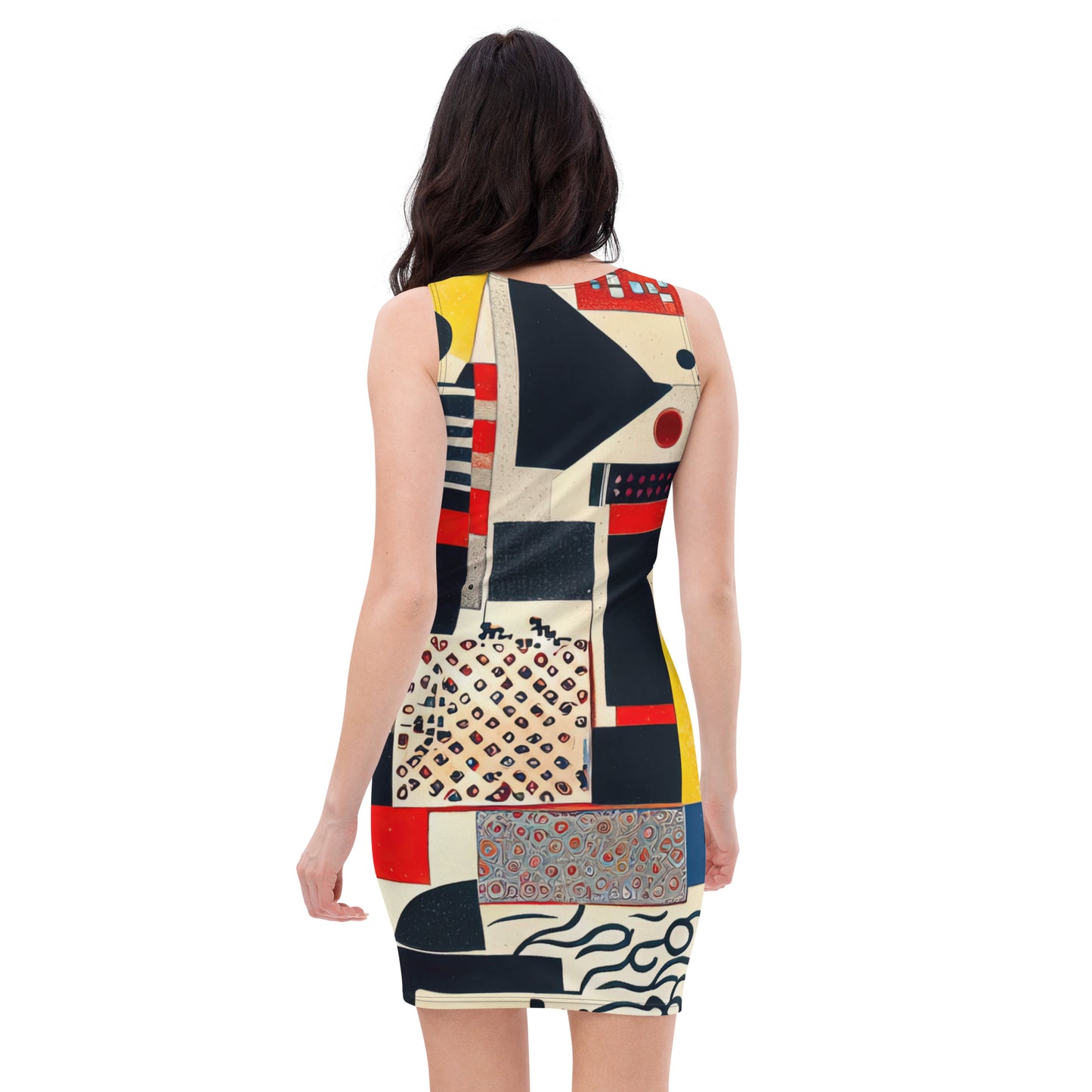 DMV 0141 Retro Art Bodycon dress