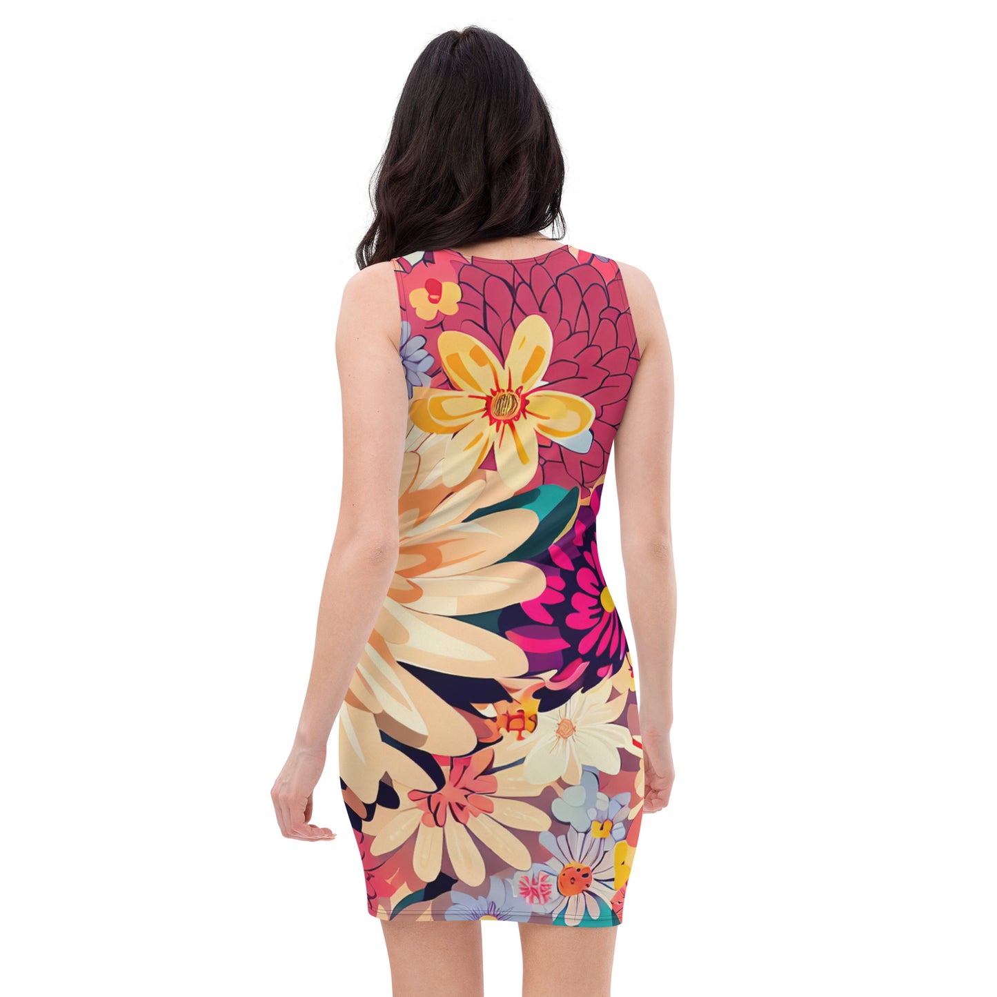 DMV 0137 Floral Bodycon dress