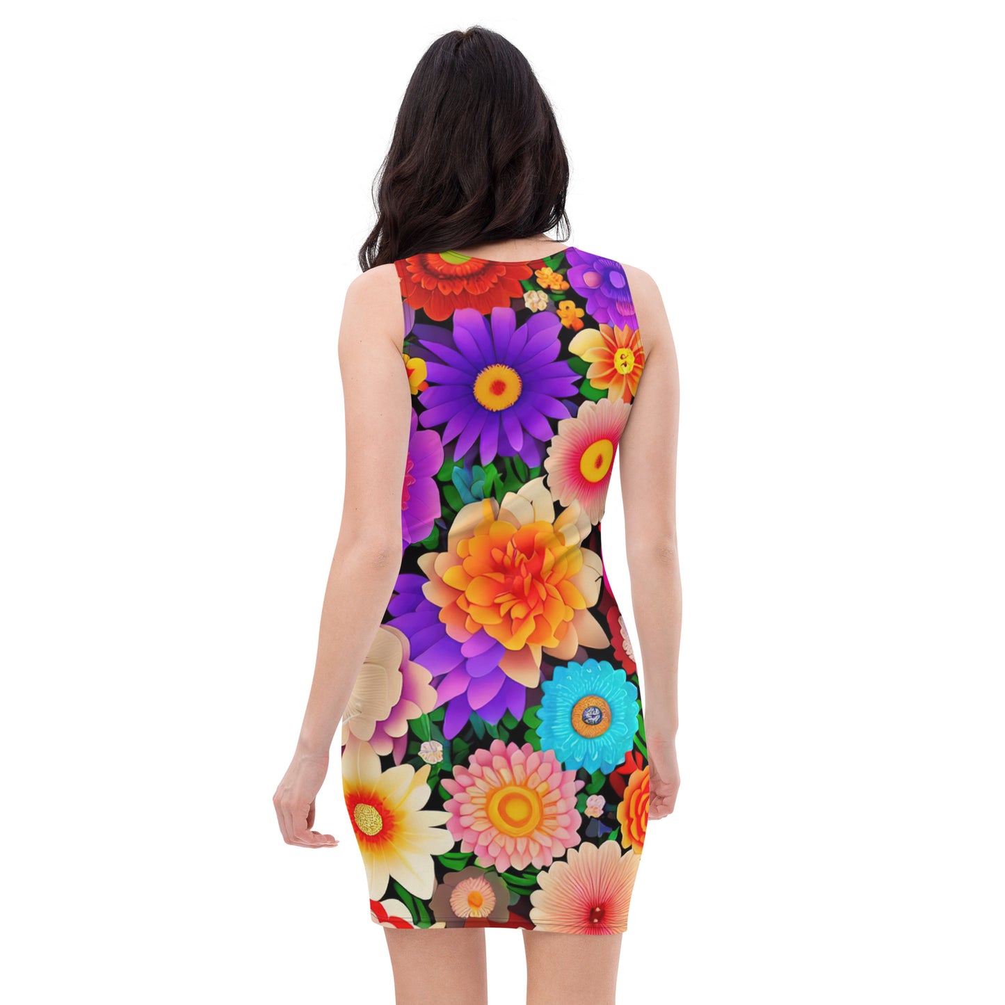 DMV 0309 Floral Bodycon dress