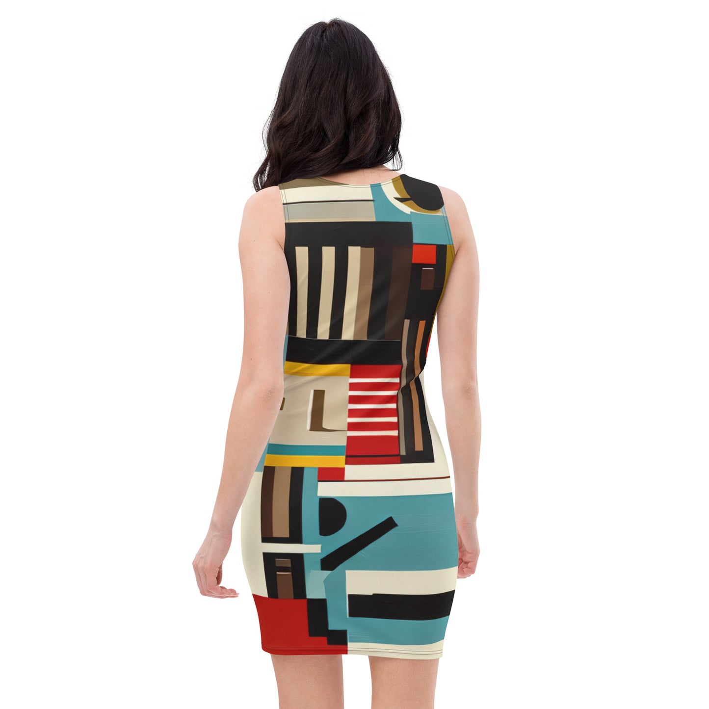 DMV 0413 Abstract Art Bodycon dress