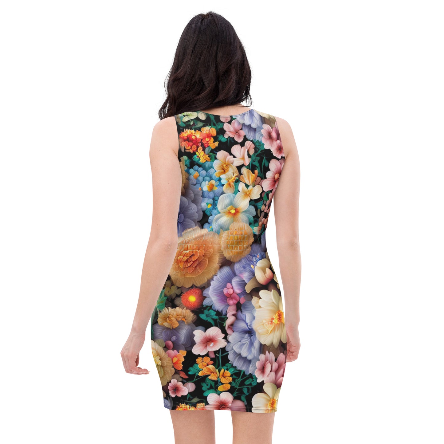 DMV 0302 Floral Bodycon dress