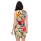 DMV 0260 Floral Bodycon dress