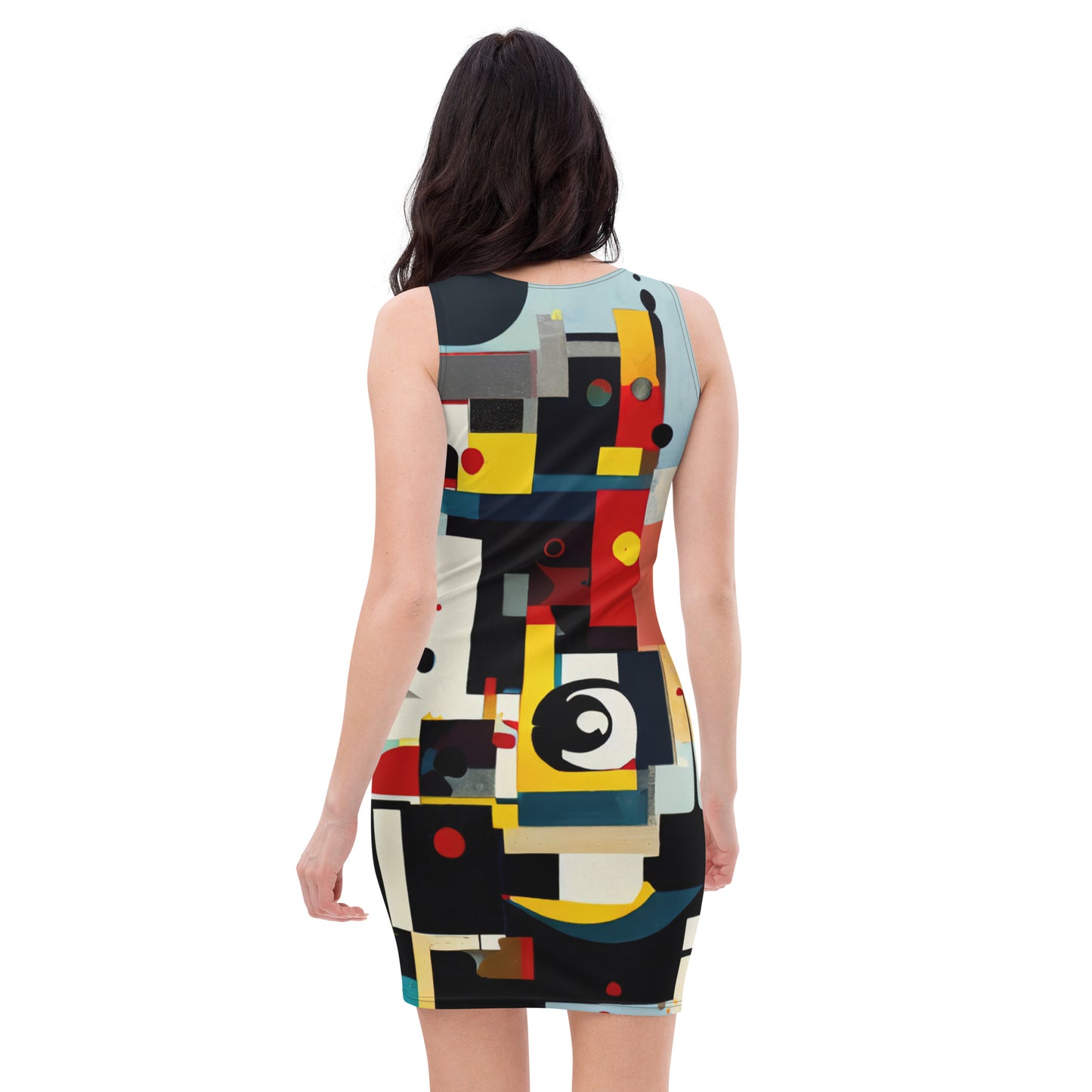 DMV 0152 Retro Art Bodycon dress