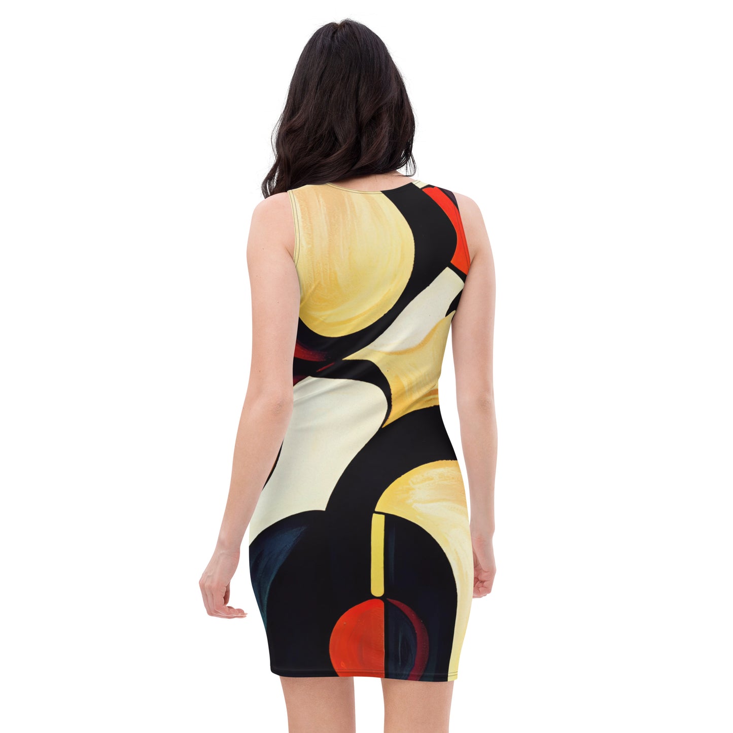 DMV 0195 Retro Art Bodycon dress